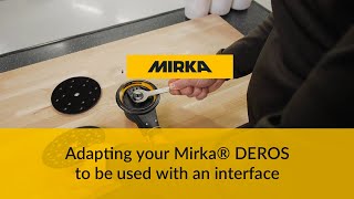 Reducing vibration on a Mirka® DEROS when sanding with an interface [upl. by Padraic]