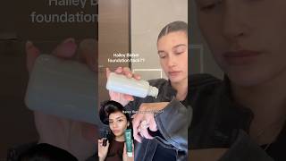 Trying Hailey Biebier’s foundation routine makeup howto [upl. by Ehtylb881]