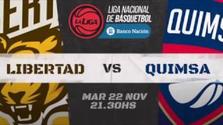 21112016  Libertad vs Quimsa  LaLigaBancoNación [upl. by Clari153]