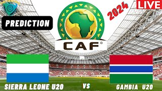 Sierra Leone vs Gambia Live Stream CAF U20 Africa Nations Cup 2025 Qualifier Semi Final [upl. by Lleirbag166]