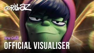 Gorillaz  New Gold ft Tame Impala amp Bootie Brown Official Visualiser [upl. by Ahtibbat]