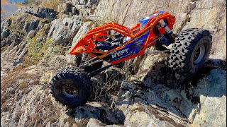 Axial RBX10 RYFT Rock Bouncer into a Crawler🔥💪🔥Challenging RC Crawl [upl. by Swehttam]