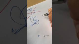 How to sign the letter B❤️ [upl. by Anaitit]