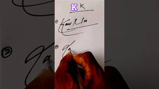 How to sign letter K Signature letter K 😃👍 simple sigmarule style [upl. by Selmner]