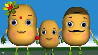 Aloo Kachaloo Beta Kahan Gaye The  Hindi Rhymes for Children  Infobells [upl. by Orville]