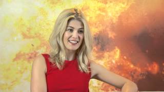 Rosamund Pike Talks Johnny English Reborn [upl. by Nynnahs891]