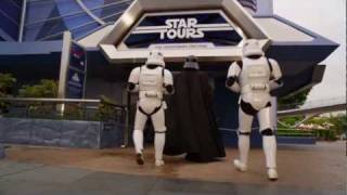 Darth Vader goes to Disneyland as he waits for Star Tours to open  Commercial [upl. by Strade191]