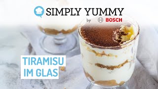 Tiramisu im Glas mit selbst gemachtem Löffelbiskuit 🍨😍  SIMPLY YUMMY Rezepte [upl. by Filippo]