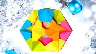 Многогранник из бумаги Кубооктаэдр Origami Cuboctahedron [upl. by Giliane]