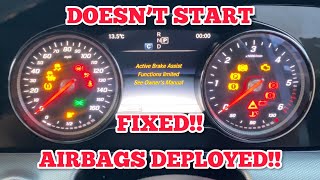 Mercedes Enabling Of Engine Start After A Crash Event Autel Guide Step By Step [upl. by Stalder]