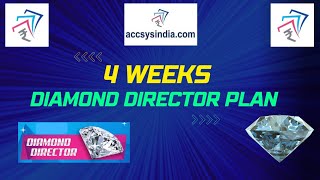 Accsys India  Diamond Director in 4 Weeks  New Plan  Fly in the Sky  By Raja CED [upl. by Eilsel]