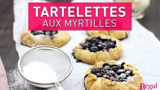 Tartelettes aux myrtilles à lancienne  regalfr [upl. by Orgell]