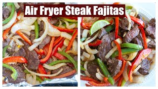 How to make AIR FRYER STEAK FAJITAS [upl. by Garrity]