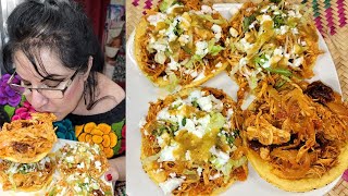 TOSTADAS DE TINGA DE POLLO [upl. by Mollie742]