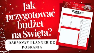 Jak przygotować budżet na Święta Plan działania na ostatnie 2 tygodnie Darmowy planner do pobrania [upl. by Arny]