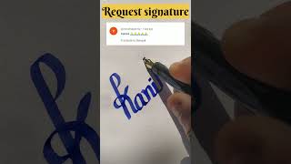 comment your name And please subscribe calligraphy signature art trending viralshorts [upl. by Fabria]