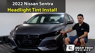 2022 Nissan Sentra Headlight Tint Installation [upl. by Adnerad]