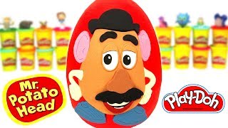 Toy Story Mr Potato Head Playdough Surprise Egg amp Toys [upl. by Ecirtaemed]