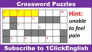 Crossword Puzzles 64🤔 FindtheWords  EnglishCrosswordPuzzle [upl. by Essirahc138]