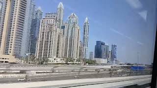 Dubais view capture from Dubai Metro [upl. by Ymarej]