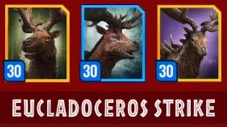 NEW MAX LEVEL 30 EPIC EUCLADOCEROS STRIKE EVENT JURASSIC WORLD ALIVE [upl. by Ruffi]