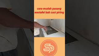 Pasang wastafel bak cuci piring wastafel bakcucipiring wastafelportable wastafelmampel [upl. by Haimaj]