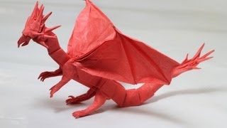 Origami Western Dragon instructions Shuki Kato [upl. by Yuzik846]