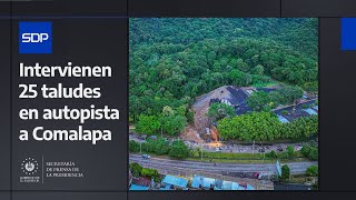 Gobierno del Presidente Nayib Bukele interviene 25 taludes en autopista a Comalapa [upl. by Kipton]