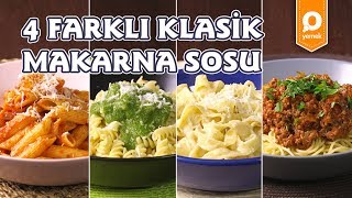 4 Farklı Makarna Sosu Tarifi  Onedio Yemek  Tek Malzeme Çok Tarif [upl. by Kcirdneh]