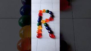 Popping quotRquot Water Color Balloons Reverse Video Asmr Satisfying [upl. by Tolliver]