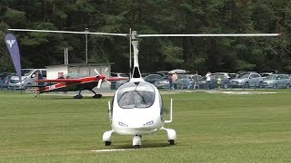 Gyrocoptair AutoGyro Cavalon takeoff and landing at Airfield Ferlach  DMCAV [upl. by Sherrard424]