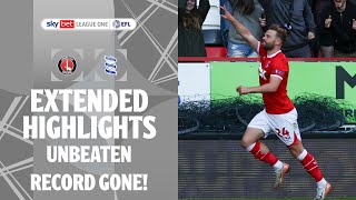 UNBEATEN RUN OVER  Charlton Athletic v Birmingham City extended highlights [upl. by Dubenko58]