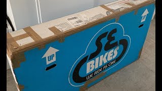 UNBOXING  TEST SE BIKES BIG RIPPER RED 2019 [upl. by Airotal]