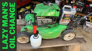 Lawn Mower Oil Change Pump [upl. by Neroled]