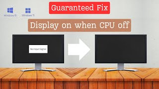 Fix No Input Signal  Monitor Not Going To Sleep On Turning Off  Monitor Issue  PC Issue [upl. by Adin307]