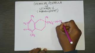 Chemical formula of vitamin E  alphatocopherol  structure of vitamin E [upl. by Chiarra746]