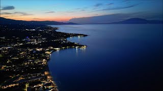 DJI Mini 3 Pro  Zakynthos Greece Paralia Tsilivi at Night [upl. by Veradis]