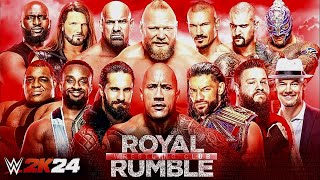 WWE 2K24  10  Man Royal Rumble Match Epic Gameplay  Full Match [upl. by Trillbee]