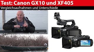 Test XF405 und GX10  Canons UHDCamcorder für Consumer und Profis [upl. by Miksen954]