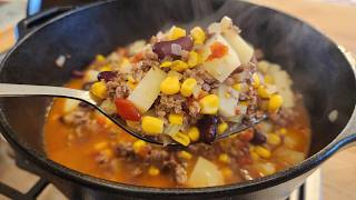 Shipwreck Stew  Hamburger Soup  Cowboy Soup  One Pot Meal  The Hillbilly Kitchen [upl. by Ecyned]