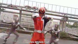 Transformación en todos los Red Super SentaiGoranger a Gokaiger  Kaizoku Sentai Gokaiger Especial [upl. by Sharia]