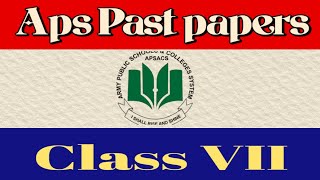 Aps past papers 😊 class 7All subjects term exam Aps Grade 7 📃 [upl. by Schriever]