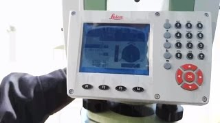 How to set Total Station Leica TS09 Plus on Control Point in UrduHindi [upl. by Naret]