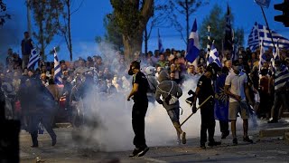 Confrontos em Salónica por causa da Macedónia [upl. by Isma14]