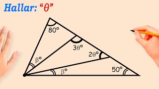 Hallar “θ”  Ejercicios de TRIANGULOS NOTABLES explicado paso a paso [upl. by Ardiedak305]