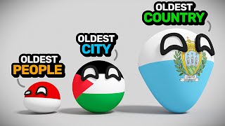 COUNTRIES SCALED BY AGES  Countryballs Compilation [upl. by Farmann99]