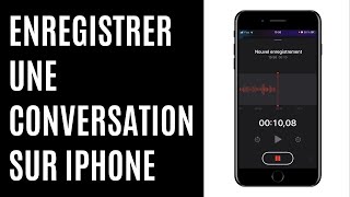 Comment enregistrer une conversation sur iPhone [upl. by Mufinella]