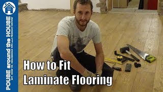 How to install laminate flooring Laminate floor installation made easy for DIY beginners [upl. by Trisa]