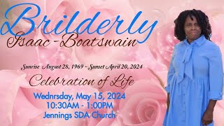 Thanksgiving Service for the Life of Brilderly Isaac  Boatswain [upl. by Aivin]