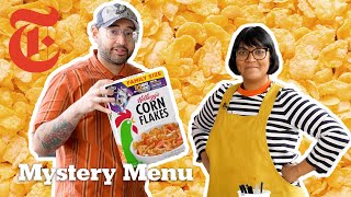 Can Sohla and Ham Make A Meal Out of Corn Flakes  Mystery Menu  NYT Cooking [upl. by Sabah]